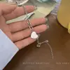 Pulsera de costura de amor estilo japonés y coreano para mujer, ins moderno, hip hop nicho, aleación de metal, estilo frío, verano, pulsera simple