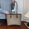 Bolso Tote de Moda Gran Capacidad Bolso de Hombro para Mujer Bolso de Mano Simple Retro para Viaje Bolso de Cubo Comercio Exterior Transfronterizo