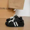 Zapatos de entrenamiento alemanes marrones estilo retro para mujer, nuevos populares, zapatos sucios versátiles, zapatos de estudiante modernos, zapatos de tabla ligeros para viajar