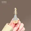 Estilo Nacional Esmalte Flor de Loto Pasador de Pelo para Mujer Moda Nacional Flor de Perla Pinza para Flequillo Pinza Lateral Borla Antigua Accesorios para el Cabello Pinza de Pato