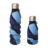 Garrafa de Cola de Silicone de Grau Alimentício para Exterior Portátil Garrafa de Água Esportiva Acampamento Copo de Água Dobrável