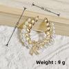 Corsage de Perlas Broche Espiga de Trigo Pin para Ropa Versátil de Alta Gama para Niña Mujer Accesorios Distintivos de Aleación Antiluz