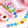 500 Pegatinas Coloridas de Caras Sonrientes Pegatinas de Recompensa Pegatinas de Dibujos Animados DIY Hechas a Mano Pegatinas Selladoras para Bolsas de Compras Cajas de Regalo