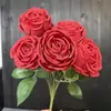 Decoração de Casamento Ornaments Princess Rose de 7 Cabeças Decoração de Interiores Flores Artificiais Multi-Cabeças Adereços para Fotografia Flores Artificiais