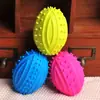 Juguete de Goma para Masticar Perro Mascota Rugby TPR Mina Terrestre Precio Especial de Alta Calidad Rompecabezas de Peluche Juguete Duradero para Masticar para Perros Grandes