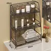 Estante para lavabo de baño, estante organizador de cosméticos para encimera de inodoro, estante organizador para encimera de baño y tocador
