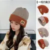 Nuevos Sombreros de Otoño e Invierno, Sombreros de Felpa de Invierno para Mujer, Versátiles de Punto Estilo Coreano Calientes para Otoño e Invierno, Sombreros de Lana de Doble Cara con Protección para los Oídos