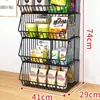 Estante para Snacks Mesa de Cocina Estante de Snacks de Múltiples Capas Mesa para el Hogar Estante para Bebidas Escritorio de Sala de Estar Estante para Frutas