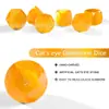 Nuevos Dados Poliédricos Digitales Multifacéticos Amarillo Ojo de Gato D6 D20 para Dnd Trpg Dungeons and Dragons