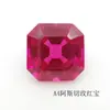 Zircônio Laranja Rosa Corte Asscher 5A Pedra Solta Cabochão Quadrado Gema Fábrica Atacado Acessórios para Joias