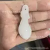 Colgante de Flor de Magnolia de Jade Blanco Natural de la Fábrica de Origen, Envío Directo, Flores Florecen y Prosperidad Adornos de Jade al por Mayor