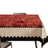 Mantel festivo rojo de Año Nuevo 2026 modelo nuevo, impermeable, a prueba de aceite, lavable, cubierta para mesa de comedor sin esfuerzo, tapete anti-suciedad para mesa de Año Nuevo