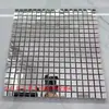 Pacote de Adesivos Decorativos Mosaico de Aço Inoxidável Metal Prata Escovado Superfície Espelhada para Pilares Balcões de Bar Paredes de Fundo de Restaurante