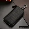 Bolsa de Chaveiro com Zíper de Grande Capacidade Gran para Homens Montada na Cintura Couro Genuíno Porta-Cartões Feminino Chaveiro Multifuncional Impermeável
