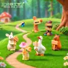 Micro-Paisagismo Figuras de Animais de Simulação Criativa com Placas, Enfeites de Decoração de Jardim DIY, Pequenos Enfeites para Carro e Desktop