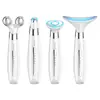 Dispositivo de Belleza Multifuncional Personalizado OEM Luz Roja y Azul Fotón Rejuvenecimiento de la Piel Masajeador Facial Soporta Personalización de Marca Privada