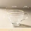 Taza de Agua de Girasol con Asa, Taza de Agua Grabada Retro Celebridad de Internet, Taza de Café, Vaso de Vidrio para Leche y Avena