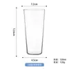 Vaso de Whiskey Ultra Delgado de Alto Borosilicato, Vaso Mezclador Específico para Bar, Vaso de Cerveza de Gran Capacidad, Vaso de Tubo Recto, Vaso Simple con Borde Invertido