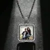 Marco de Fotos Hip-Hop Europeo y Americano Transfronterizo Marca de Moda Redondo Personalizado Collar para Hombre Collar con Foto Collar Personalizado