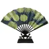 Abanico Plegable Personalizado Abanico de Bambú Japonés Abanico de Promoción Publicitaria Abanico con Impresión a Doble Cara Abanico de Murciélago Abanico de Papel de Diez Varillas Personalizado
