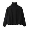 Chaqueta bomber de otoño para mujer estilo europeo y americano con cuello alto 7417