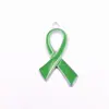 Logo del SIDA aleación cinta de gota colgante lazo Accesorios colgantes para joyería