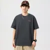Camiseta de manga corta de algodón con tecnología cool-touch para hombre, marca de tendencia nueva verano 2026, talla grande, ropa de alta gama, camiseta pesada para hombre