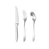 Conjunto de Talheres de Aço Inoxidável 316 com Cabos Espessados para Uso Doméstico e em Hotéis, Faca e Garfo de Churrasco, Colher de Sobremesa, Talheres Pioneer