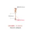 Nuevo S925 plata de ley luantong Perla hebilla de pasador larga accesorios hilo DIY Perla cuentas redondas hebilla de pasador perfora-corazones