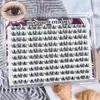 Cílios Postiços Transfronteiriços, Grande Capacidade, Estilo Gatinho Doce Pequeno, Cílios Postiços Sem Cola, Design em Camadas e Segmentado, Olhos Grandes de Menina de Mangá