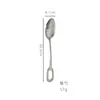 Navaja con Hebilla de Anillo de Acero Inoxidable, Tenedor, Cuchara, Anillo Colgante Creativo, Cuchillo para Filete de Hotel Pulido, Tenedor, Cuchara, Cuchara de Postre, Tenedor de Fruta, Vajilla Occidental
