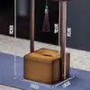 Caixa de Papel Toalha para Mesa de Centro, Caixa de Lenços Estilo Vintage, Estilo Chinês Bambu Comercial de Mesa Madeira Sala de Estar Rack de Armazenamento