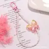 Nuevo Colgante Llavero Mariposa Degradado Acrílico, Lindo Accesorio de Cadena de Cuentas de Colores, Decoración para Funda de Auriculares