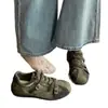 Zapatos de Entrenamiento Alemanes para Niñas Súper Modernos, Combinación de Colores Retro, Suela Suave, Nuevo Estilo 2026, Diseño de Nicho, Zapatos de Tabla, Estilo Coreano, Zapatos Forrest Gump