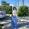 2026 Nuevo Estilo Sensación de Oxígeno Ropa Libre Caída Suelta Versátil Pierna Ancha Pantalones Casuales para Mujer Primavera y Verano