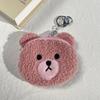 Porta-moedas Urso de Lã Desenho Animado Fofo Bolsa para Armazenamento de Cabo de Dados Bolsa para Batom Bolsa de Moedas Pequeno Presente Atacado