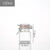 Frasco de Almacenamiento con Tapa Hermética para el Hogar, Frasco para Almacenar Granos y Frutos Secos, Frasco de Vidrio Transparente, Frasco de Vidrio para Alimentos, Frasco para Pepinillos
