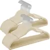 Cabides de Plástico para Roupas Sem Costura, Antiderrapantes, de Rebanho, Simples, para Adultos, Transfronteiriços