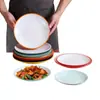 Platos y Vajilla de Melamina para Uso Comercial, Platos para Arroz, Platos Redondos para Buffet, Platos Planos para Salteados, Platos para Huesos de Restaurante de Hot Pot, Platos para Guarniciones