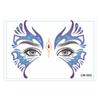 Pegatinas Faciales de Halloween de Comercio Exterior, Pegatinas de Tatuaje Temporal para la Frente, Decoración Facial de Maquillaje, Pegatinas de Tatuaje Impresas
