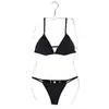 Traje de baño bikini de comercio exterior para mujer estilo ins Corea del Sur vacaciones sexy tres piezas dividido traje de baño para aguas termales