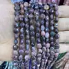 Cuentas Redondas Facetadas de Piedra Natural de 8 mm Calcedonia Colorida Ojo de Tigre Cristal Rosa Cuentas Hechas a Mano Pulsera DIY Collar Colgante