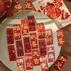 Pegatinas de Lámina Dorada de la Serie Momo Feliz y Despreocupada con Texto de Bendición Tradicional China para Decoración de Regalos DIY y Pegatinas de Sellado