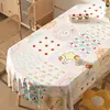 Mantel estilo crema, impermeable, a prueba de aceite, no necesita lavado, resistente al calor, mantel ovalado para mesa de comedor, nuevo modelo 2026, mantel estilo Ins para mesa de café