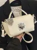 Bolsa de Moda Nueva de Verano Transfronteriza Bolso de Mano Informal de Moda Bolso Pequeño Cuadrado de Hombro Único para Mujer Bolso Cruzado