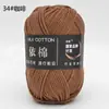 Yi Algodón 4 Hebras Algodón Leche Grosor Medio Lana Bouquet Manta Chal Bufanda Ganchillo DIY Tejido a Mano Bolsa de Materiales