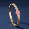 Aço Inoxidável Simples Transfronteiriço Atacado Feminino Banhado a Ouro Feminino Joias de Alta Qualidade Que Não Desbotam Pulseira de Aço Titânio Cinco Cores