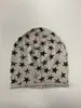 2026 Novo Modelo Chapéu Slouchy com Estampa Grande de Pentagrama Versátil Super Rejuvenescedor Gorro de Tricô com Barra Enrolada para Mulheres no Outono e Inverno
