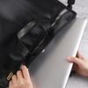 Bolso de mano Kangbai de doble capa horizontal para almacenamiento de datos a4, bolsa para archivos de negocios, maletín simple con cremallera