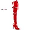 Botas de moda europeas y americanas de tacón ultra alto